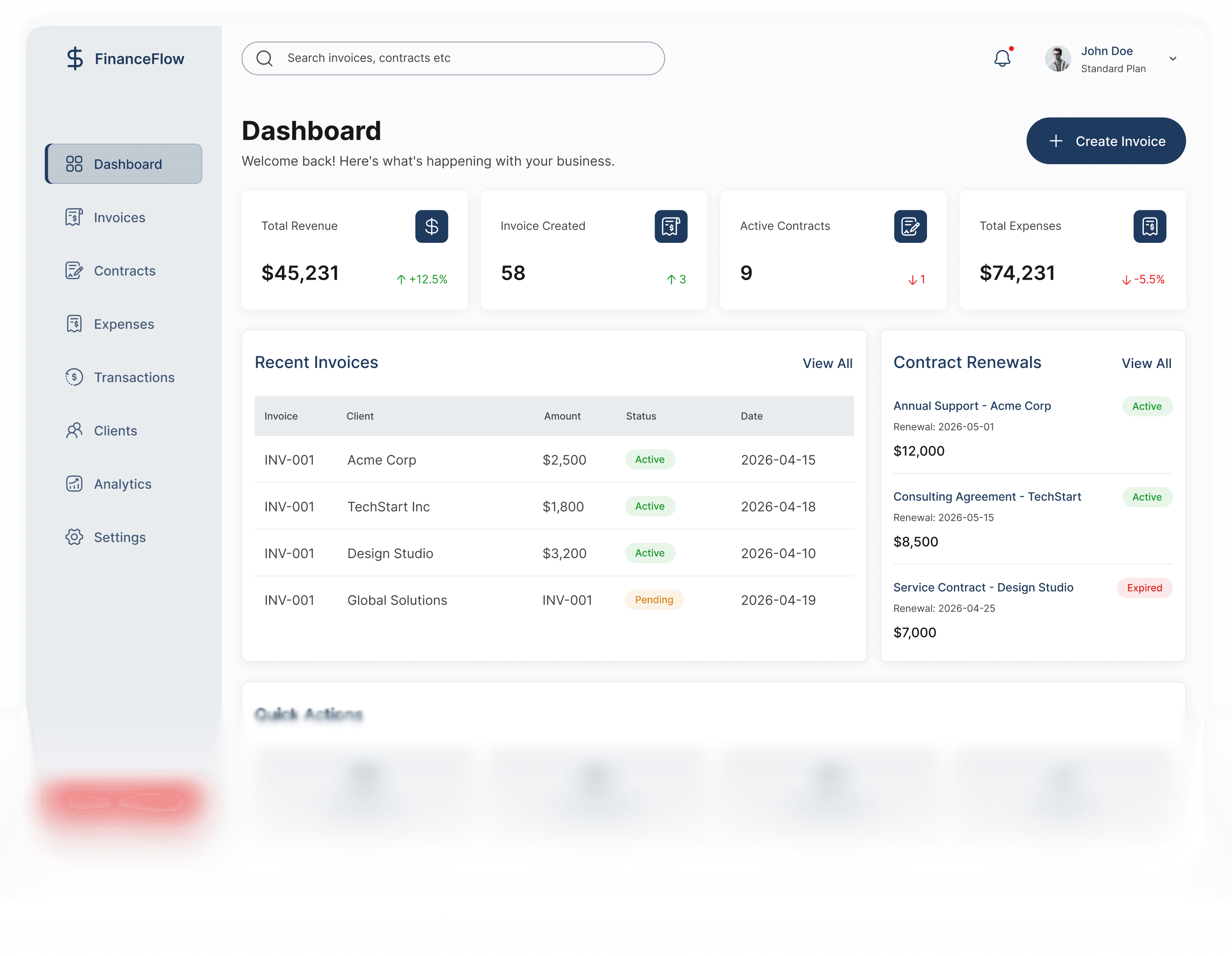 Dashboard preview
